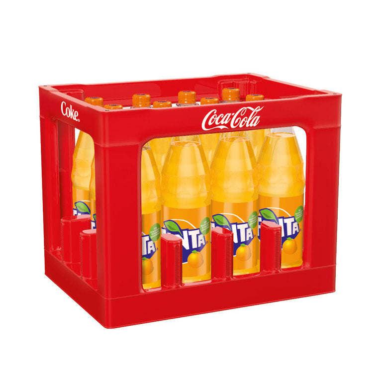 Fanta Orange 12 x 1L (PET) MEHRWEG Kiste zzgl. 3,30 € Pfand