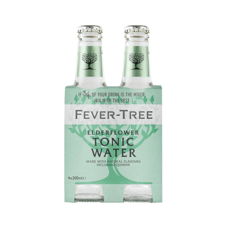 Fever-Tree Elderflower Tonic Water 24 x 0,2L (Glas) MEHRWEG Kiste zzgl. 5,10 Pfand - 0