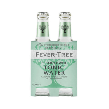 Fever-Tree Elderflower Tonic Water 24 x 0,2L (Glas) MEHRWEG Kiste zzgl. 5,10 Pfand - 0