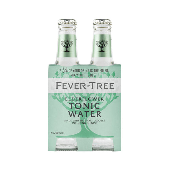 Fever-Tree Elderflower Tonic Water 24 x 0,2L (Glas) MEHRWEG Kiste zzgl. 5,10 Pfand