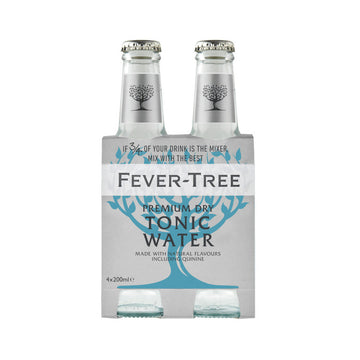 Fever-Tree Premium Dry Tonic Water 24 x 0,2L (Glas) MEHRWEG Kiste zzgl. 5,10 Pfand - 0