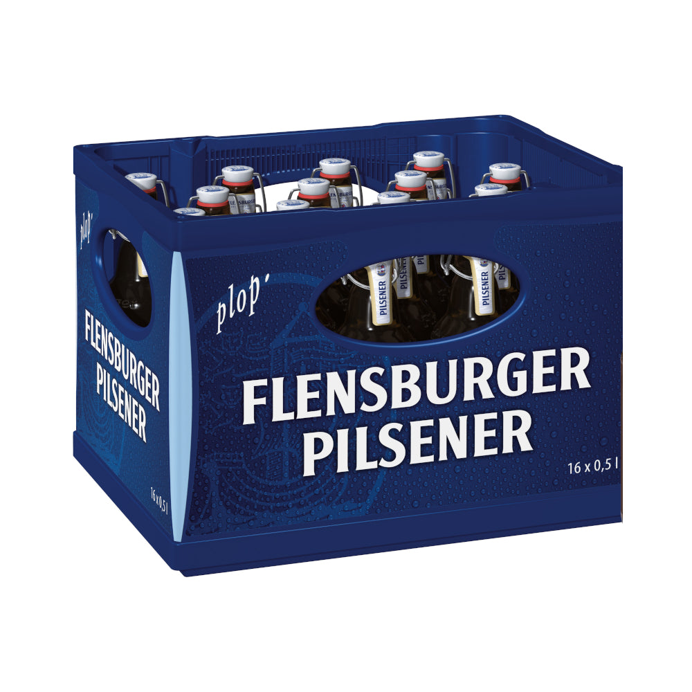 Flensburger Pils 16 x 0,5L (Glas) MEHRWEG Kiste zzgl. 3,90 € Pfand-1