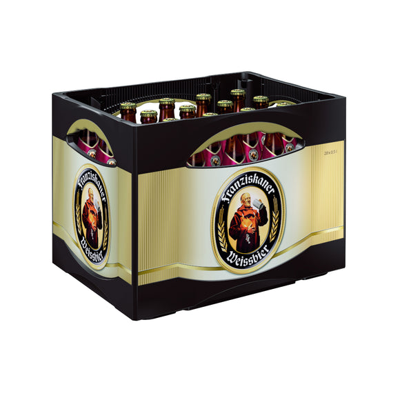 Franziskaner Weissbier Dunkel 20 x 0,5L (Glas) MEHRWEG Kiste zzgl. 3,10 € Pfand