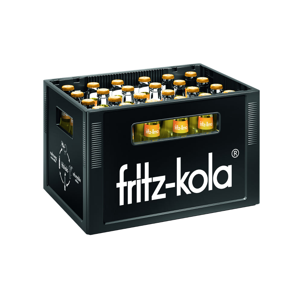 Fritz-Limo Zitrone 24 x 0,2L (Glas) MEHRWEG Kiste zzgl. 5,10 € Pfand-1