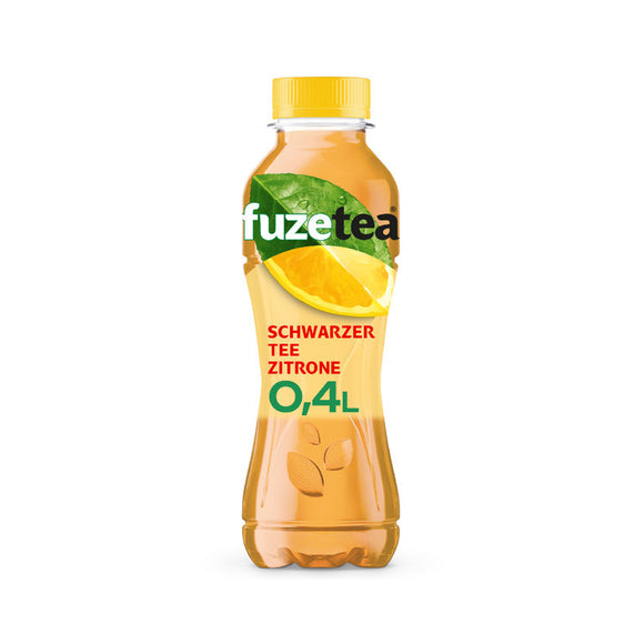 Fuze Tea Schwarzer Tee Zitrone 12 x 0,4L (PET) EINWEG Tray zzgl. 3,00 € Pfand