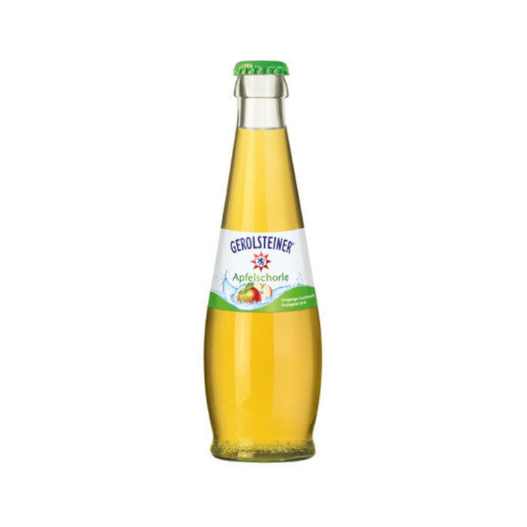 Gerolsteiner Apfelschorle Elstar 24 x 0,2L (Glas) MEHRWEG Kiste zzgl. 5,10 € Pfand - 0