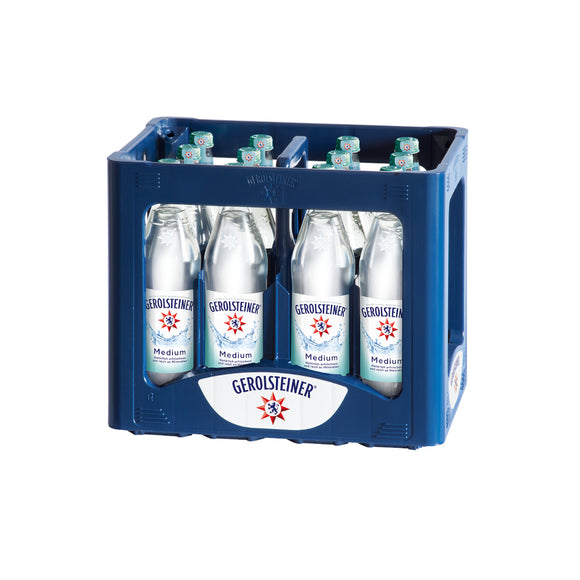 Gerolsteiner Medium 12 x 0,75L (Glas) MEHRWEG Kiste zzgl. 3,30 € Pfand