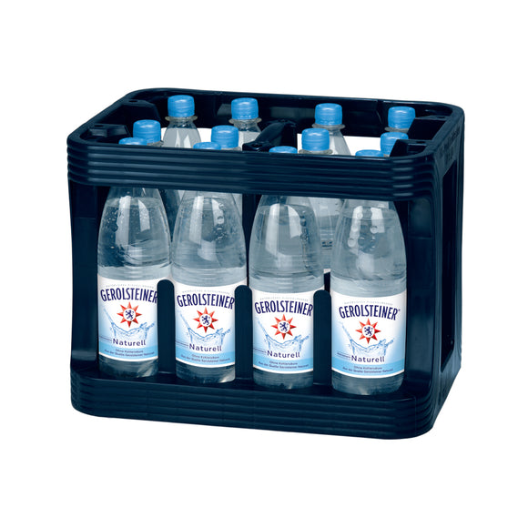 Gerolsteiner Naturell 12 x 1L (PET) MEHRWEG Kiste zzgl. 3,30 € Pfand