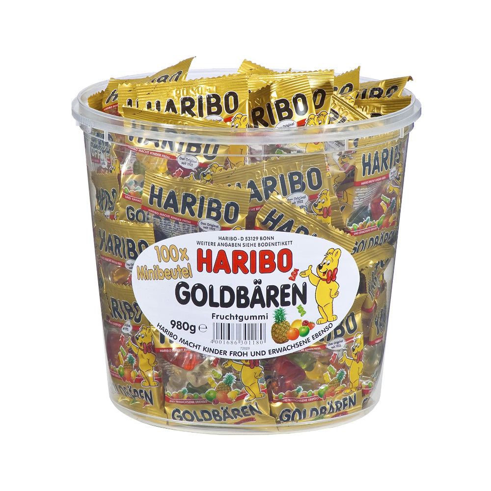 Haribo Goldbären 1 x 100Stk. (Minibeutel) Dose