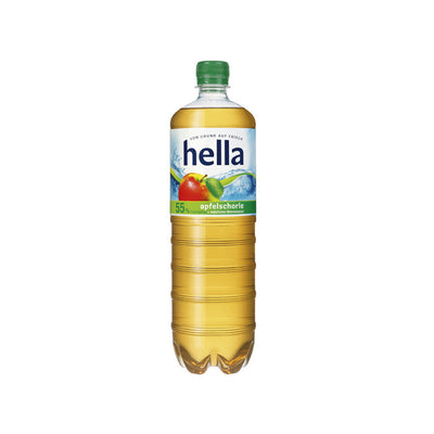 Hella Apfelschorle 12 x 1L (PET) EINWEG Kiste zzgl. 4,50 € Pfand - 0