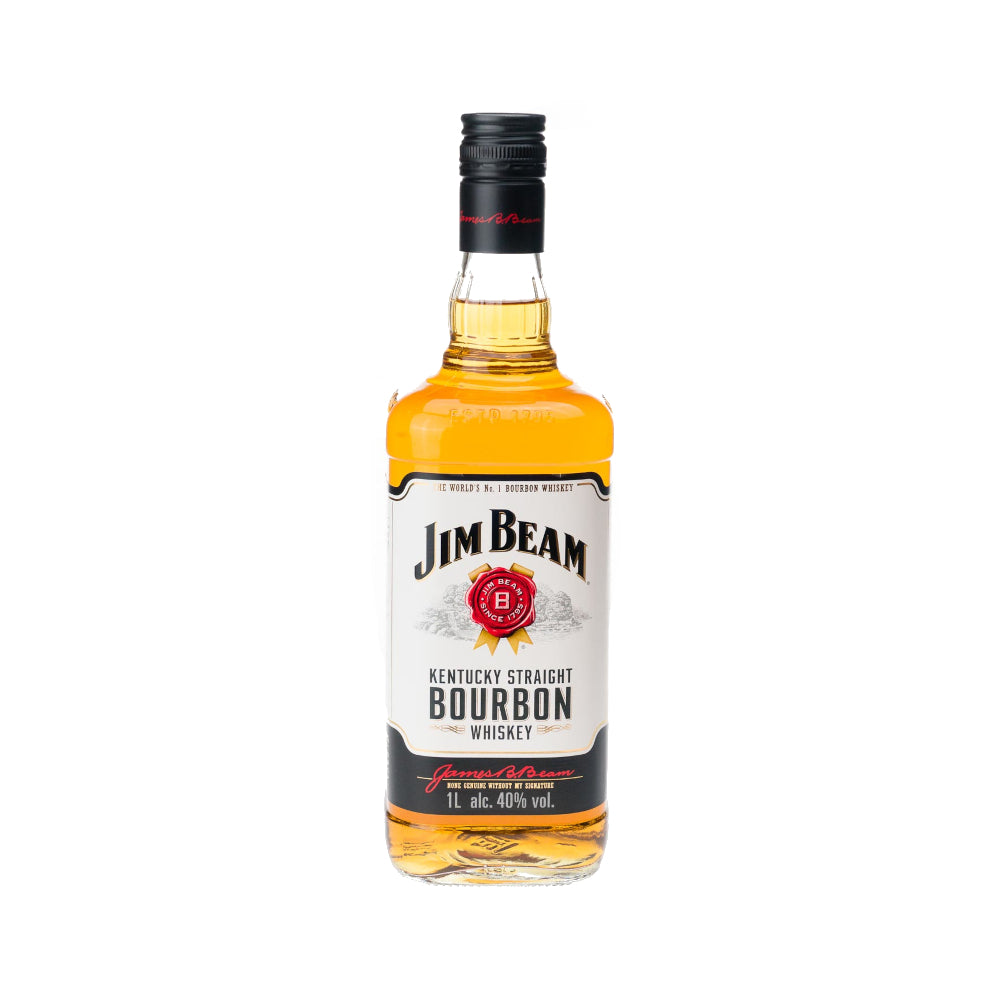 Jim Beam Kentucky Straight 1 x 1L (Glas) EINWEG Flasche-1