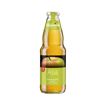 Klindworth ASA Apfelsaft klar 6 x 1L (Glas) MEHRWEG Kiste zzgl. 2,40 €  Pfand - 0