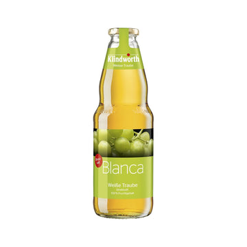 Klindworth BLANCA Traubensaft weiß 6 x 1L (Glas) MEHRWEG Kiste zzgl. 2,40 €  Pfand - 0
