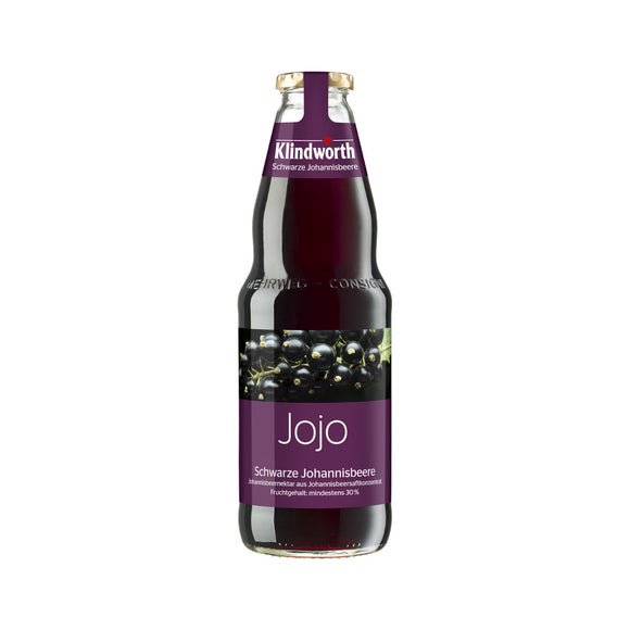 Klindworth JOJO Schwarzer Johannisbeernektar 6 x 1L (Glas) MEHRWEG Kiste zzgl. 2,40 €  Pfand