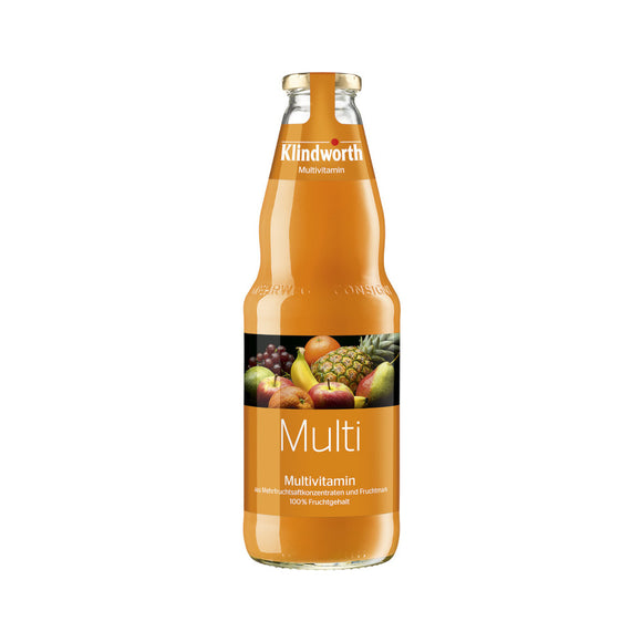 Klindworth MULTI Multivitaminsaft  6 x 1L (Glas) MEHRWEG Kiste zzgl. 2,40 € Pfand