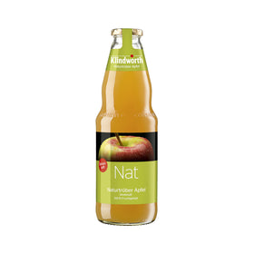 Klindworth NAT Apfelsaft naturtrüb 6 x 1L (Glas) MEHRWEG Kiste zzgl. 2,40 € Pfand - 0