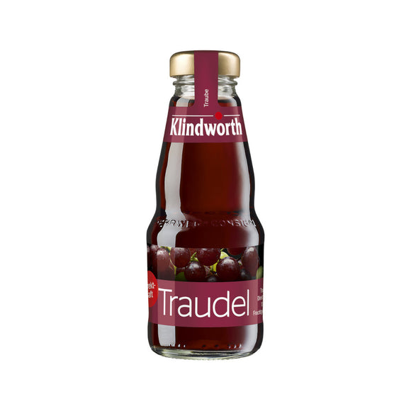 Klindworth TRAUDEL Traubensaft 24 x 0,2L (Glas) MEHRWEG Kiste zzgl. 5,10 € Pfand