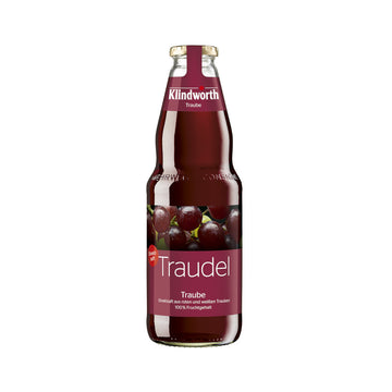 Klindworth TRAUDEL Traubensaft 6 x 1L (Glas) MEHRWEG Kiste zzgl. 2,40 € Pfand - 0