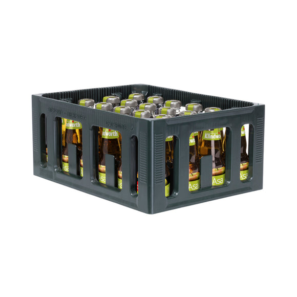 Klindworth ASA Apfelsaft klar 24 x 0,2L (Glas) MEHRWEG Kiste zzgl. 5,10 €  Pfand