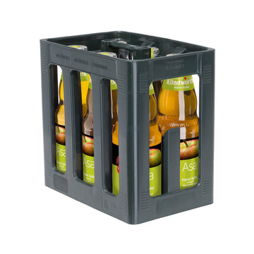 Klindworth ASA Apfelsaft klar 6 x 1L (Glas) MEHRWEG Kiste zzgl. 2,40 €  Pfand