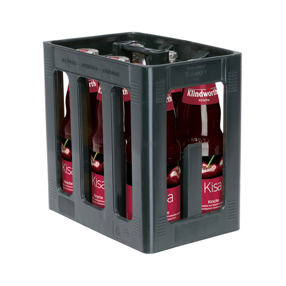 Klindworth KISA Sauerkirschnektar  6 x 1L (Glas) MEHRWEG Kiste zzgl. 2,40 € Pfand