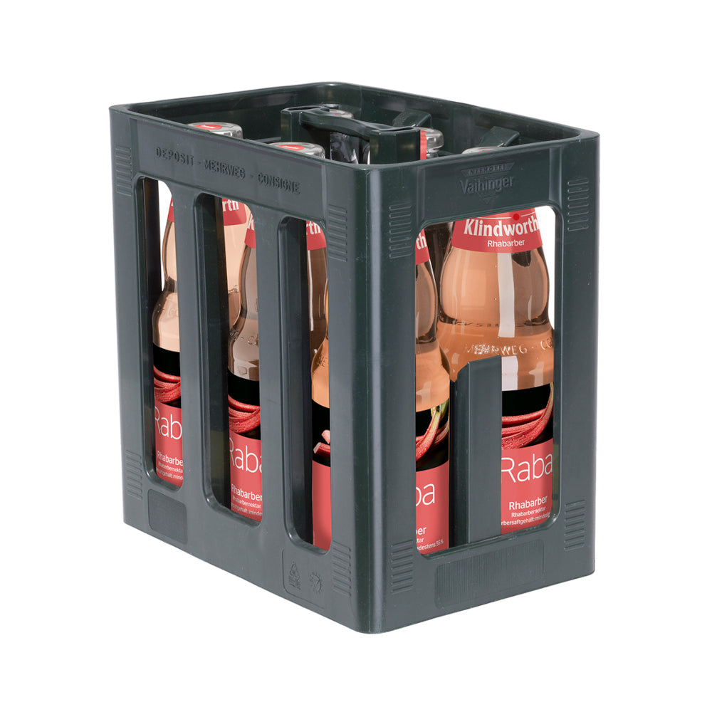 Klindworth RABA Rhabarbernektar  6 x 1L (Glas) MEHRWEG Kiste zzgl. 2,40 € Pfand