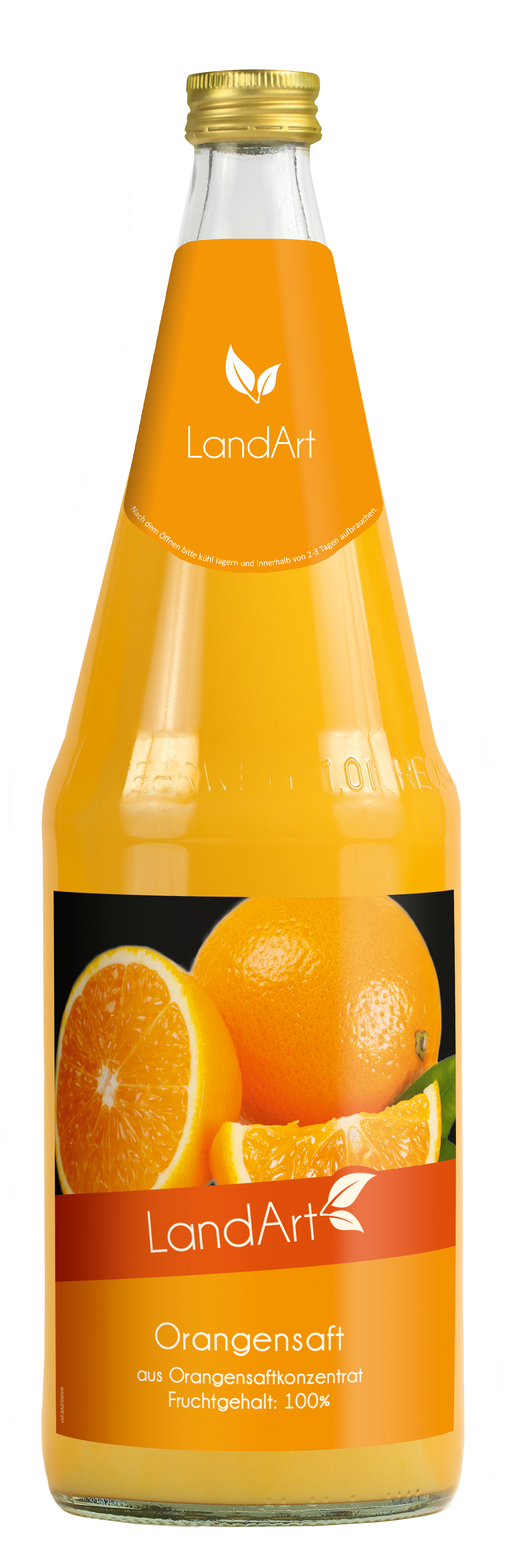 Landart Orangensaft 6 x 1L (Glas) MEHRWEG Kiste zzgl. 2,40 € Pfand