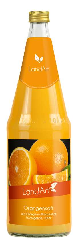 Landart Orangensaft 6 x 1L (Glas) MEHRWEG Kiste zzgl. 2,40 € Pfand