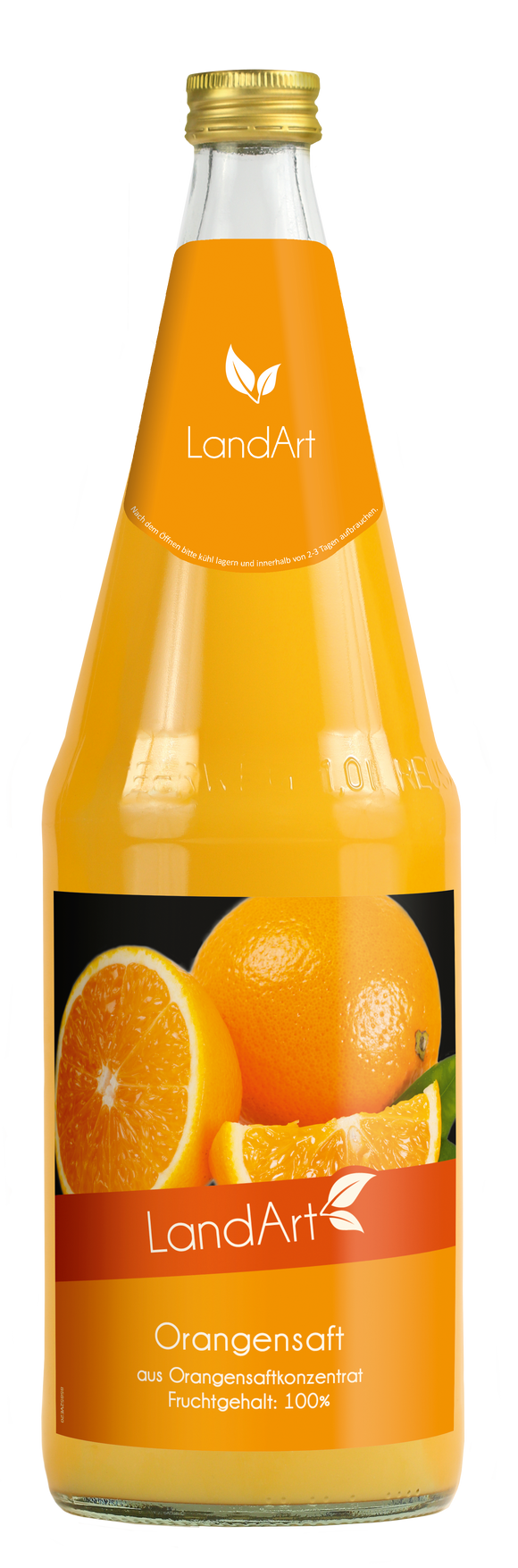Landart Orangensaft 6 x 1L (Glas) MEHRWEG Kiste zzgl. 2,40 € Pfand