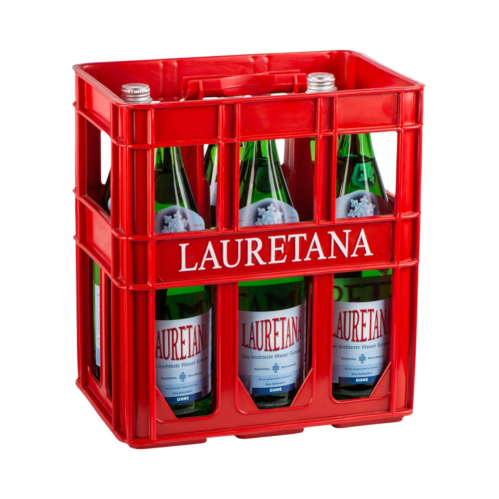 Lauretana Still 6 x 1L (Glas) MEHRWEG Kiste zzgl. 3,40 Pfand