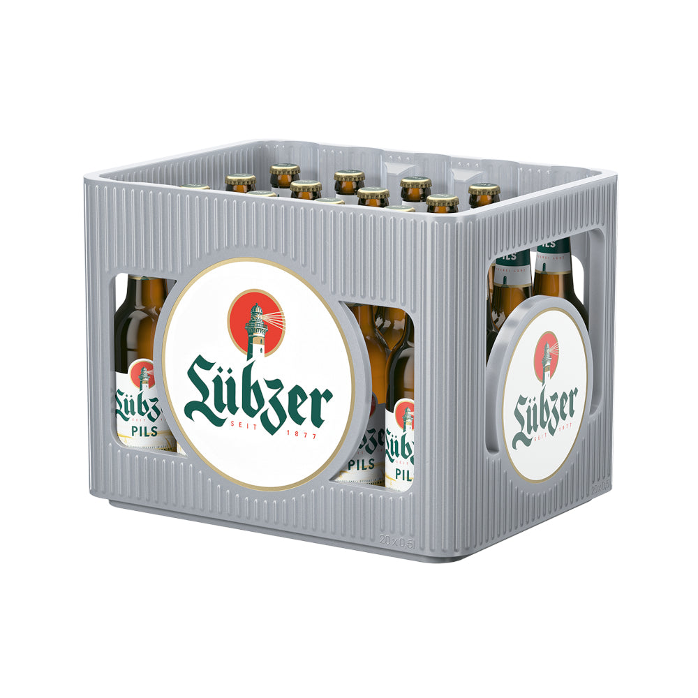 Lübzer Pils Premium 20 x 0,5L (Glas) MEHRWEG Kiste zzgl. 3,10 € Pfand