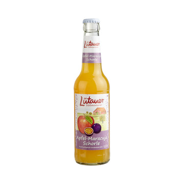 Lütauer Apfel-Maracuja-Schorle 24 x 0,33L (Glas) MEHRWEG Kiste zzgl. 3,42 € Pfand