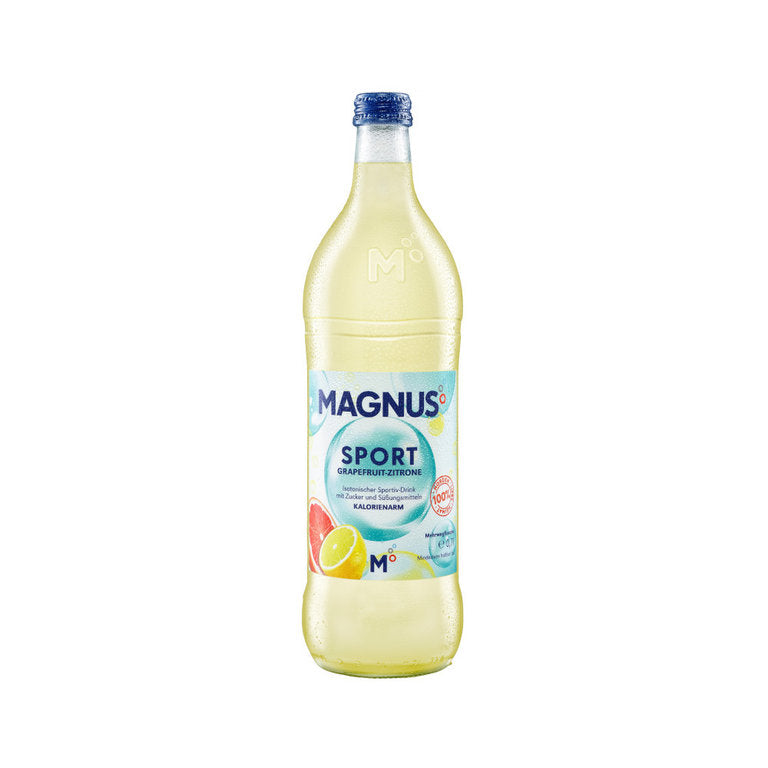 Magnus Sport Grapefruit-Zitrone 12 x 0,7L (Glas) MEHRWEG Kiste zzgl. 3,30 € Pfand - 0