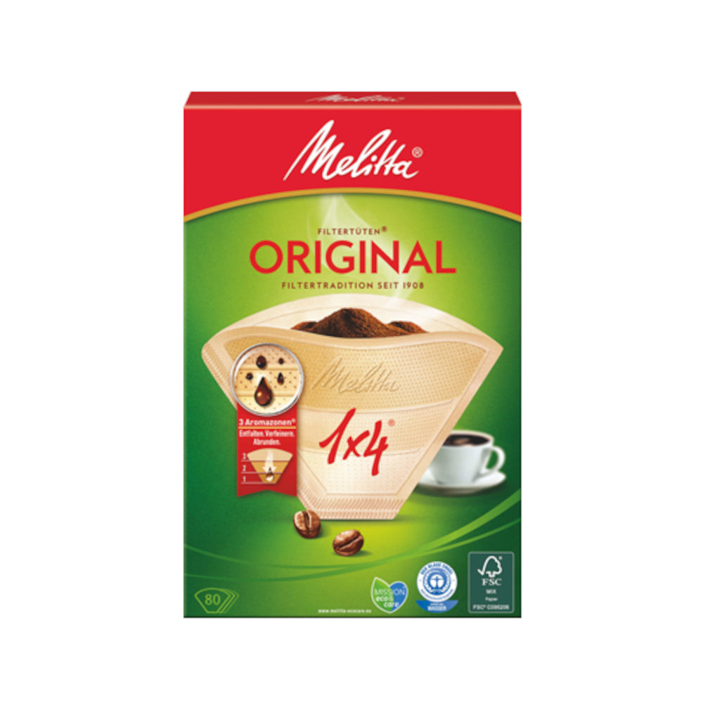 Melitta Filtertüten Aroma Naturbraun 1 x 80Stk. (Pack)