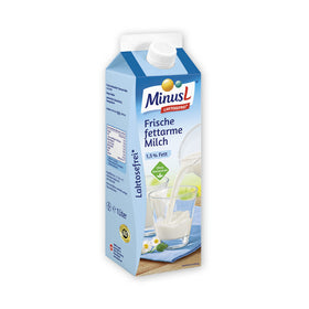 MinusL Milch 1,5% Fett 10 x 1L (Tetra) EINWEG Tray