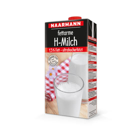 Naarmann H-Milch 1,5% Fett 12 x 1L HACCP EINWEG Tray