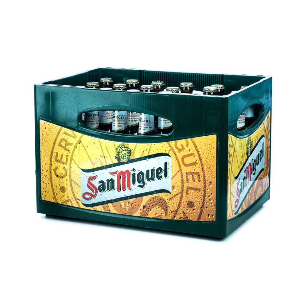 San Miguel 24 x 0,33L (Glas) MEHRWEG Kiste zzgl. 3,42 € Pfand