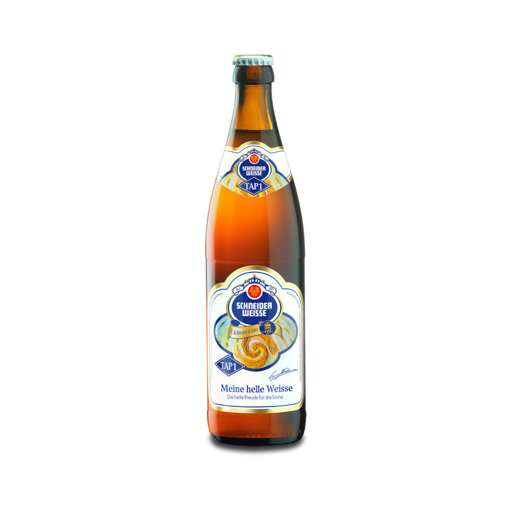 Schneider TAP1 "Meine helle Weisse" 20 x 0,5L (Glas) MEHRWEG Kiste zzgl. 3,10 € Pfand