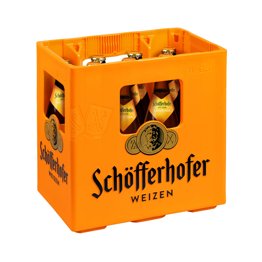 Schöfferhofer Hefeweizen 11 x 0,5L (Glas) MEHRWEG Kiste zzgl. 2,38 € Pfand