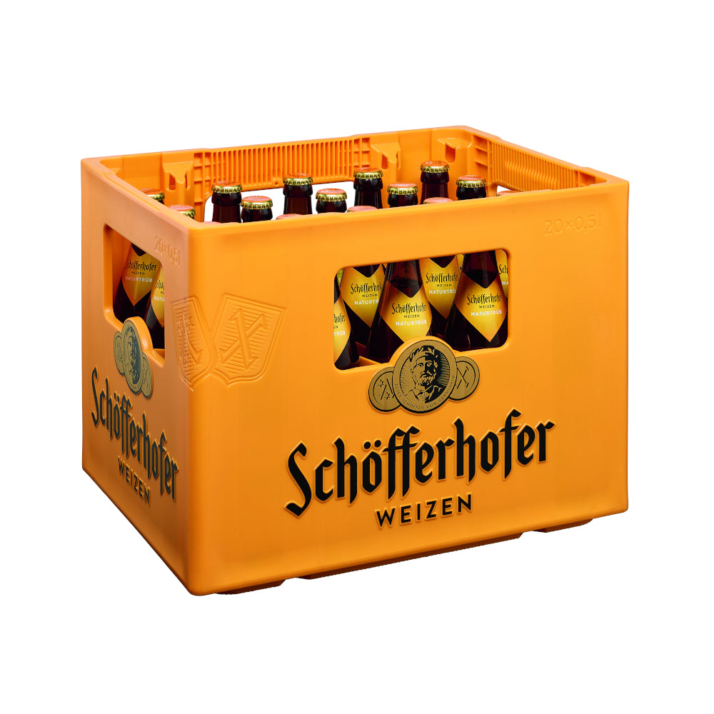 Schöfferhofer Hefeweizen 20 x 0,5L (Glas) MEHRWEG Kiste zzgl. 3,10 € Pfand