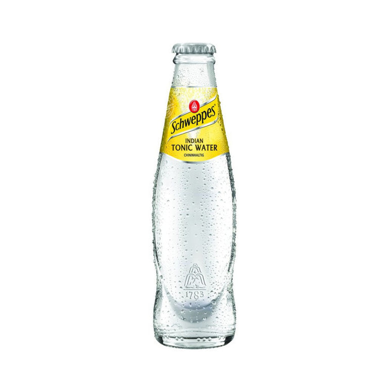 Schweppes Indian Tonic Water 24 x 0,2L (Glas) MEHRWEG Kiste zzgl. 5,10 € Pfand - 0