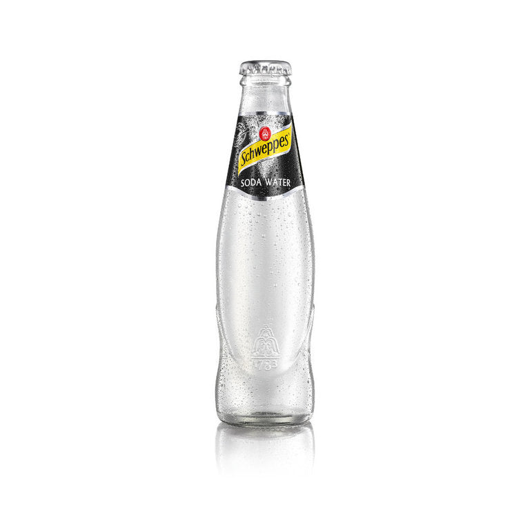Schweppes Soda Water 24 x 0,2L (Glas) MEHRWEG Kiste zzgl. 5,10 € Pfand-2