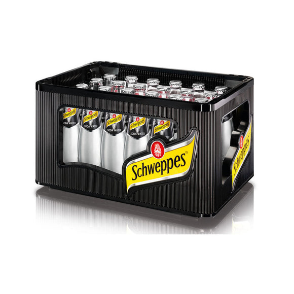 Schweppes Soda Water 24 x 0,2L (Glas) MEHRWEG Kiste zzgl. 5,10 € Pfand