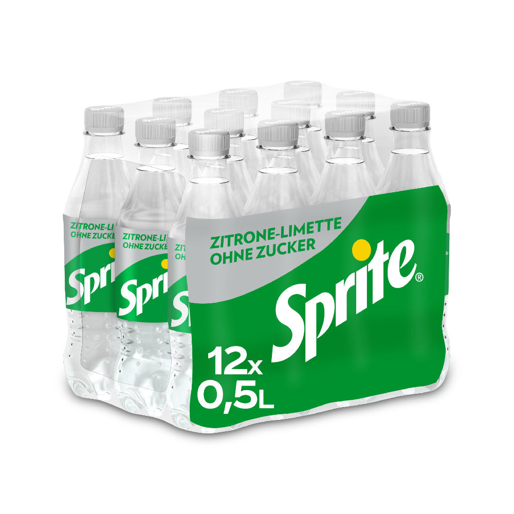 Sprite Zero 12 x 0,5L (PET) EINWEG Tray zzgl. 3,00 € Pfand