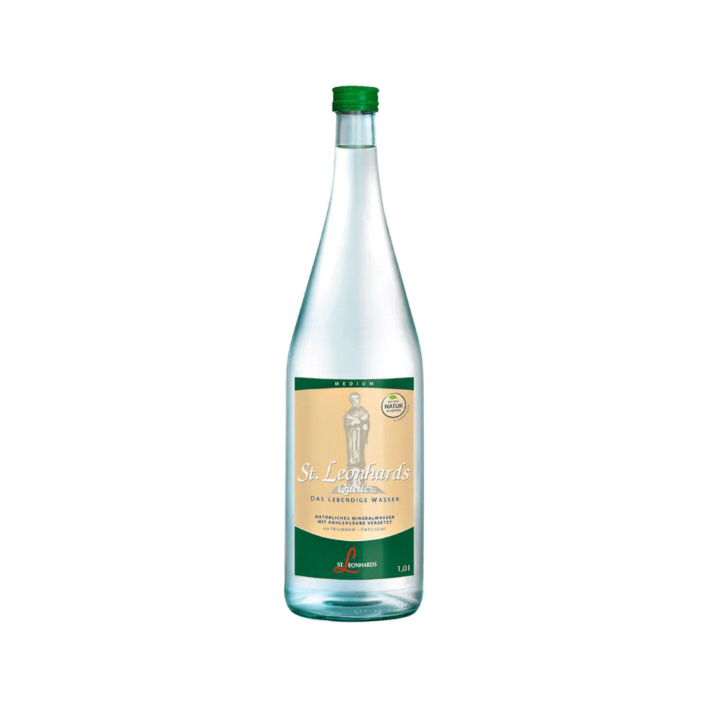 St. Leonhardsquelle Medium 6 x 1L (Glas) MEHRWEG Kiste zzgl. 2,40 € Pfand - 0