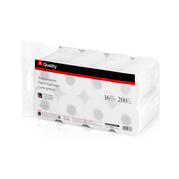 Transgourmet Quality Toilettenpapier 3lg. 1 x 16 Rollen (Pack)