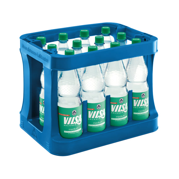 Vilsa Brunnen Medium 12 x 1L (PET) MEHRWEG KISTE zzgl. 3,30 € Pfand