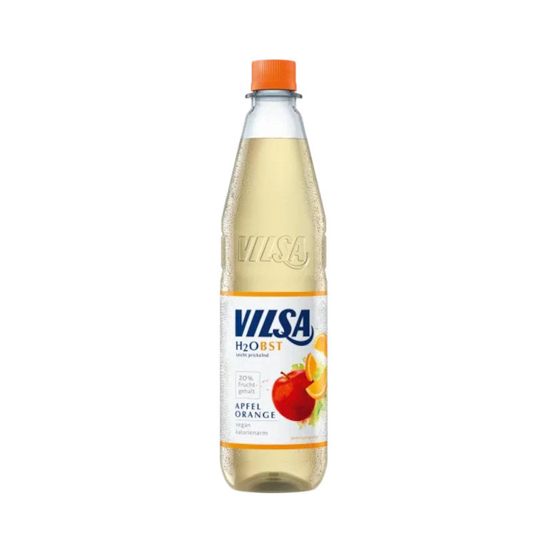 Vilsa H2Obst Apfel Orange 12 x 0,5L (PET) MEHRWEG KISTE zzgl. 3,30 € Pfand