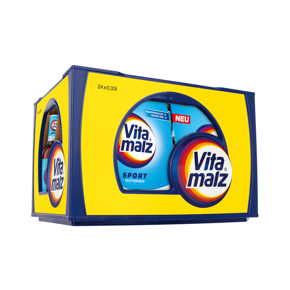 Vitamalz Sport Isotonisch 24 x 0,33L (Glas) MEHRWEG Kiste zzgl. 3,42 € Pfand